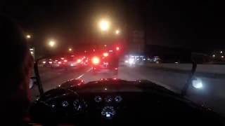 Driving the Cobra to Early Rodders in La Ca&ntilde;ada